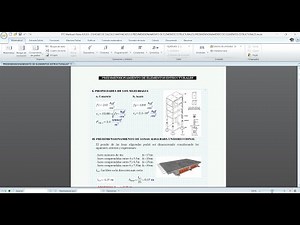 PREDIMENSIONAMIENTO DE ELEMENTOS ESTRUCTURALES (HOJA DE CALCULO MATHCAD PRIME)