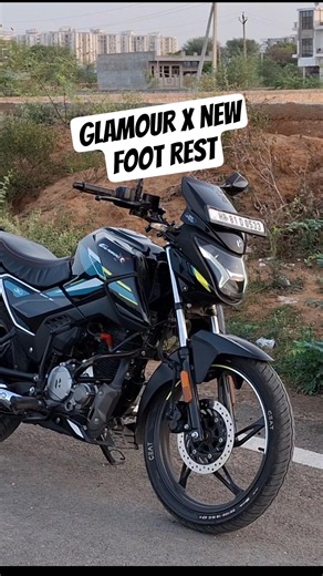 Glamour X me new Foot rest installed apache rtr ke #hero #glamour