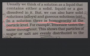 2.2 What is a Solution? A solution is a homogeneous mixture of ... | Filo