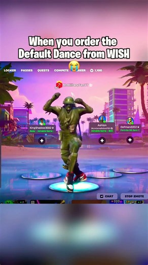 Bro changed the the Default Dance 😭💀 #fortnite #fortnitememes #shorts