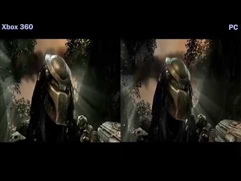 Alien vs Predator 3 Xbox 360 vs PC Graphics Comparison
