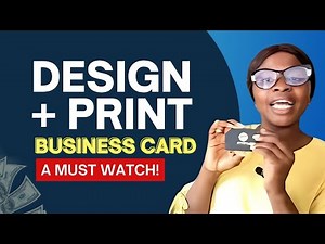 How I Designed & Printed a Complimentary Card from Start to Finish! #diy