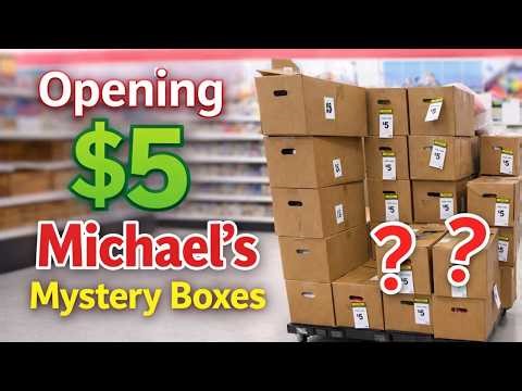 Opening $5 Michael’s Mystery Boxes | Fun Unboxing | What Did I Get?