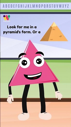 Triangle Shape Rhyme for Kids | Fun Learning Song #wonderworldkidstv