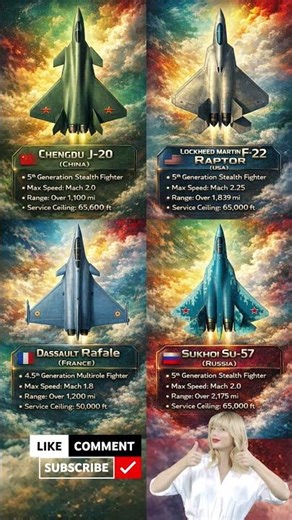 The Most Powerful Fighter Jets in the World