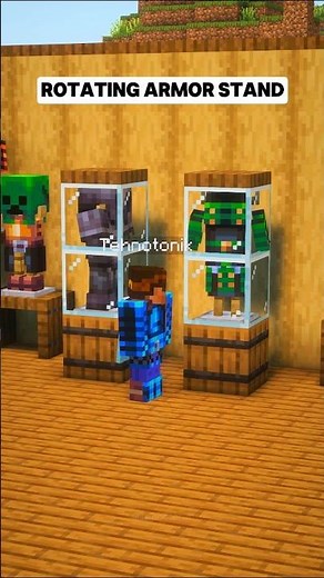 Minecraft Rotating Armor Stand 🤯
