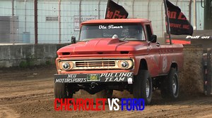 25K views · 762 reactions | Old Chevy vs Old Ford, Who pulled it farther? | 4x4 Gas Pulling Trucks | Facebook