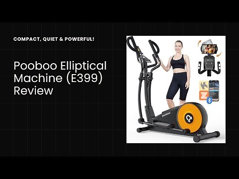 SHOCKINGLY Quiet & Compact Elliptical That Fits ANY Space! | Pooboo E399 Review!