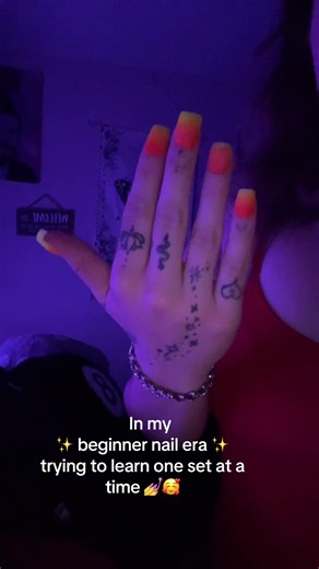 Beginner Acrylic Nails Practice: Simple DIY Set Results