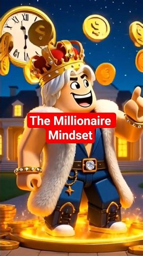 The Millionaire Mindset | Roblox Story #roblox #investing #passiveincome