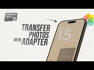 How to Transfer Photos from iPhone to SD Card with Adapter (tutorial)