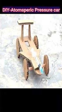 Science project for School, Cardboard car #cardboardprojects #scienceproject #stemlearning