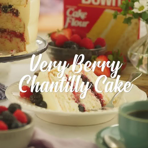 4.9K views · 305 reactions | The Chantilly Cake originated in New Orleans, and it’s become one of the city’s most popular cakes. Our recipe for this tender, yellow cake includes fresh berries and a Mousseline Buttercream frosting. 廉 https://swansdown.com/recipes/very-berry-chantilly-cake/ | Swans Down Cake Flour | Facebook