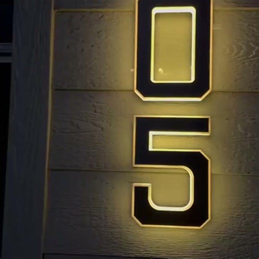 #solarenergy #light #illuminate house number with warm sign #manufacture