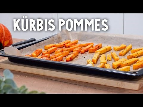 Kürbis im Ofen backen » in 2 köstlichen Varianten (einfaches Hokkaido Pommes Rezept)