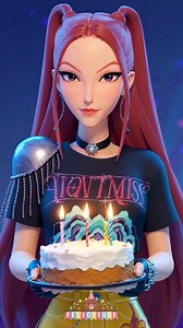 Que los Cumplas Feliz - Mira de Guerreras Kpop - ¡Happy Birthday! ¡Feliz Cumpleaños! - Demon Hunters En este video especial, Mira de Las Guerreras Kpop (Demon Hunters) aparece con una torta de cumpleaños para festejar contigo al ritmo de la canción “Que los Cumplas Feliz” 🎉. Un saludo único y lleno de estilo, perfecto para sorprender a fans del Kpop, compartir con amigos o ambientar una fiesta con un toque especial. 🌟 Si eres seguidor de Guerreras Kpop, este video hará que tu día sea aún más m