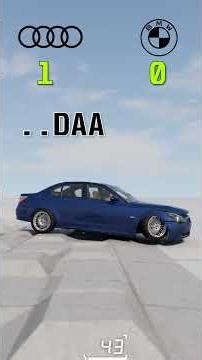 🔥 Masini Testate - BMW E60 vs AUDI A6 – #beamng #beamngdrive #bmw #audi #gaming #automobile #car