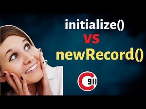 Difference between GlideRecord.initialize() and GlideRecord.newRecord() | initialize vs newrecord