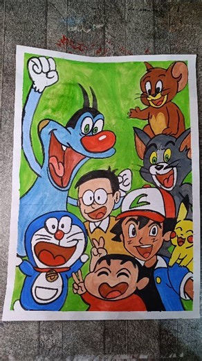 Cartoons painting | Artist Ruby