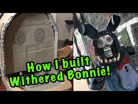 Building my withered Bonnie cosplay!