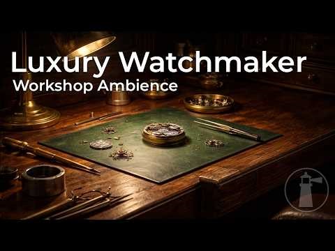 Luxury Watchmaker Workshop Ambience (No Music) for Focus, Study & Sleep and Relaxation (4 Hours)