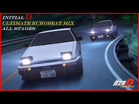 Initial D Ultimate Eurobeat Mix - All Stages (10 Hours of Eurobeat)
