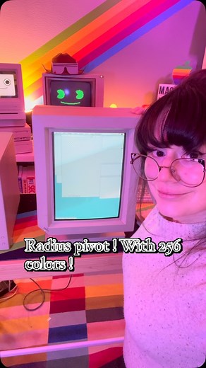 Macintosh Librarian on Instagram: "Late-night pivot magic! 🪄 Turning my Radius Pivot monitor on the beloved Quadra 700 in glorious 256-color mode.🎨Part of my ongoing Macintosh Librarian adventure on YouTube! #Mac68K #Quadra700 #RadiusPivot #VintageComputing #ClassicMac #mac #apple #Macintosh #OldSchoolApple #ComputerHistory"