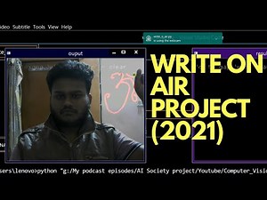 Implement Write on AIR project in OpenCV and Python | AI SOCIETY | Sameer Nigam
