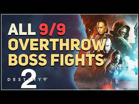 All 9 Overthrow Boss Fights Destiny 2 The Pale Heart