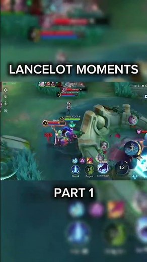 Lancelot moments PART 1 #mlbb #ml #lance #lancelot #moments #mobilelegends