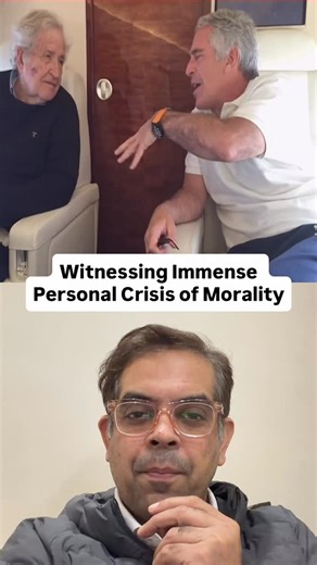 More I’m reading about Epstein files, the more it’s signaling to me what big losers we all are We keep fighting for left, right, moral, immoral But the fact is all those we’ve kept as torch bearers of polar opposite ideas, were hanging out together What a collapse of morality | Simplified SD