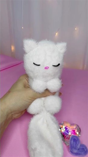 DIY Sock Kitten 🧦🐱🐾 No Sew, Super Easy💜 #diy #craft #viral #trending