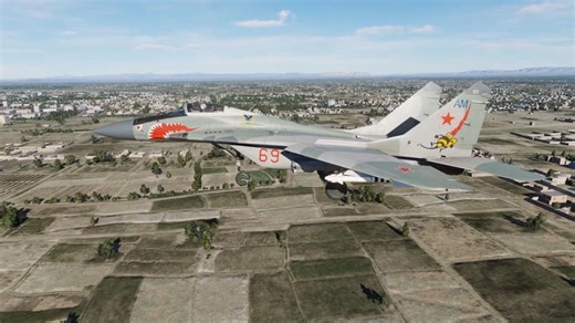 DCS World Shows MiG-29 Fulcrum Navigation and Landing