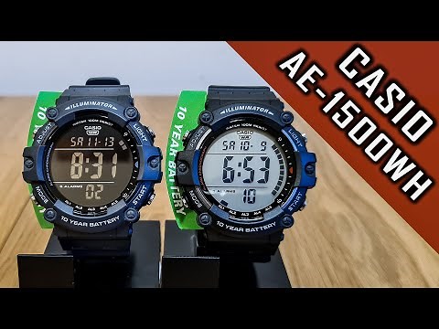 Super wide screen Casio AE-1500WH digital watch review #casio #casiowatch #gedmislaguna #watchreview
