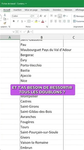 🔄 Trick to select duplicates\n\nStep 1: Select the data range\nChoose the range
