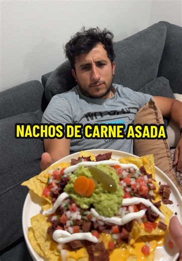 Nachos de carne asada — receta fácil para antojo de embarazo