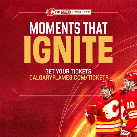 Miss it and you'll be talking about what could've been 🏒 The puck drops, the crowd erupts! 🔥 Don't miss the rush. Get your seats now for unforgettable moments this season. Secure yours today! | Calgary Flames