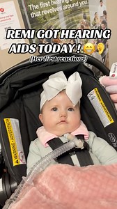 REMI GOT HEARING AIDS TODAY ! 😁🦻•Click the link on our profile to learn more about Remi’s full Nicu journey 🥼•Amazon wishlist and mail box info are in the link in our bio aswell 💌•#NICU #moebiussyndrome #healthybaby #Gtube #trach #ventbaby #clubfoot #cleftpalate #socute #8monthsold #love #babyphotoshoot #Remirae | Remi Rae