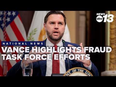 Vance highlights fraud task force efforts in first meeting packed with Cabinet members