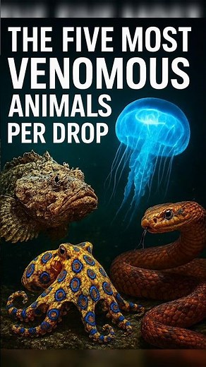 The 5 Most Venomous Animals Per Drop #wildlife #animallife #animals #nature #wild #natureshorts