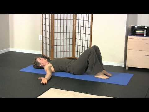 Physical Therapy Bridge Exercise • Bridge Exercise with 2 Up and 1 Down