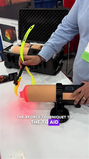 💪 The XForce Tourniquet being applied on a tourniquet training simulator. Engineered for speed, consistency, and real-world readiness. Whether you’re in law enforcement, tactical medicine, or industry training, see firsthand how ease of application meets performance under pressure. #SHOTShow #XForceTQ #TourniquetTraining”