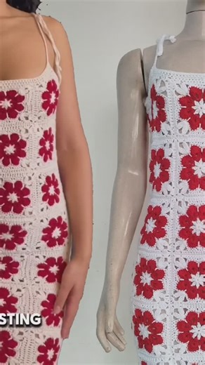 Bya Ferreira | Moda em crochê on Instagram: "Você usaria ou não usaria? Se não usaria, o que você não gostou e mudaria? Última parte da minha saga na confecção desse vestido. Confeccionado com o fio Charme da @circuloprodutos. Mas, ainda irei postar o tutorial do módulo e o tutorial da união que fiz para esses módulos. Aguardem!! Beijos da Bya 💋 #semprecirculo #vestidoemcroche #crochetdress #africanflowercrochet"