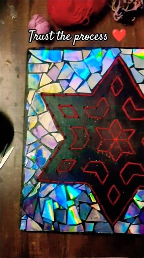 never throw away old cd disc | Cd art | wall hanging💖 #diy #shorts #cdart #art #artandcraft #cddecor