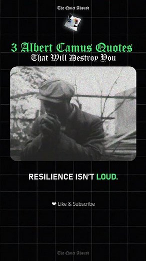 3 powerful Albert Camus quotes on living intensely | Albert Camus | The Quiet Absurd