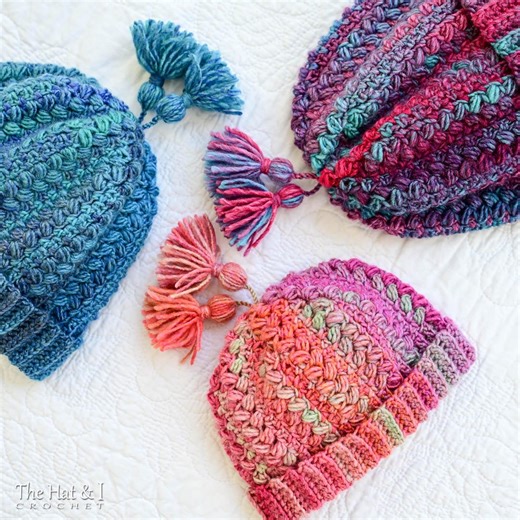 CROCHET PATTERN - Tea Time Toques - Crochet Hat Pattern, Pattern for Beanie, Toque Pattern (3 Sizes | Baby - Adult) - PDF Download - Etsy