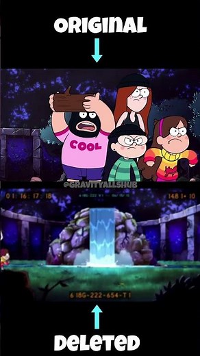 Original Vs Deleted Gravity Falls Scene🦄