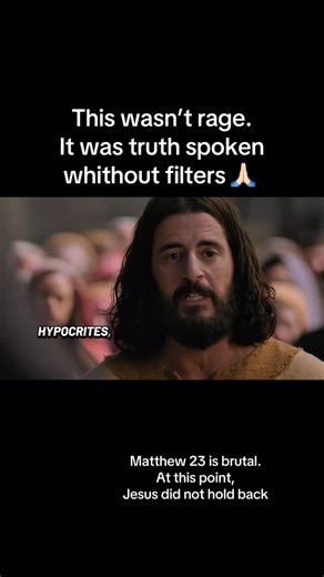 Eve Andres De Guzman on Instagram: "I always imagined Jesus saying what He said in this scene loudly. I didn’t see rage. I saw a Savior broken by hardened hearts ❤️‍🩹 The “woe” wasn’t hate — it was a warning soaked with love. 🙏🏻 🤍 It was truth that burns 🥺 #TheChosen #WoetoYou #ConvictingTruth #FaithOverForm #HeartCheck"