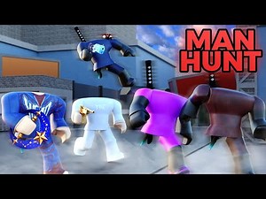 TWO MM2 GLITCHERS VS 7 HUNTERS [MM2 MANHUNT]