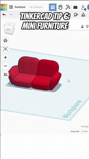 tinkercad tutorial 6: create miniature furniture | DIY makerspace